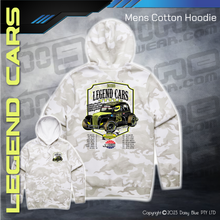 Load image into Gallery viewer, Camo Hoodie - Legend Cars Title 2023
