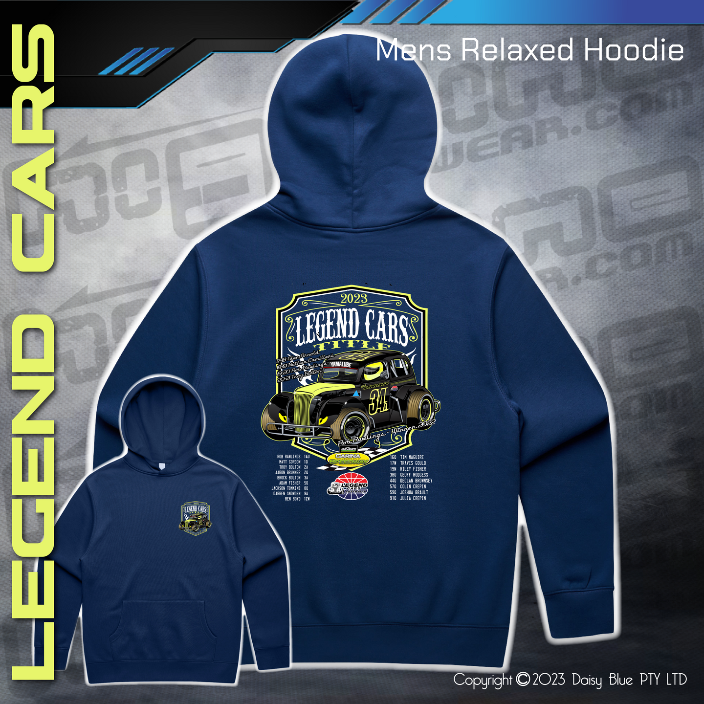 Relaxed Hoodie -  Legend Cars Title 2023