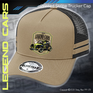 Printed STRIPE Trucker Cap - Legend Cars Title 2023