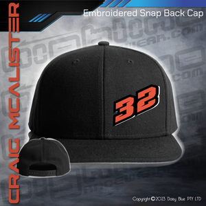 Embroidered Snap Back CAP - Craig McAlister