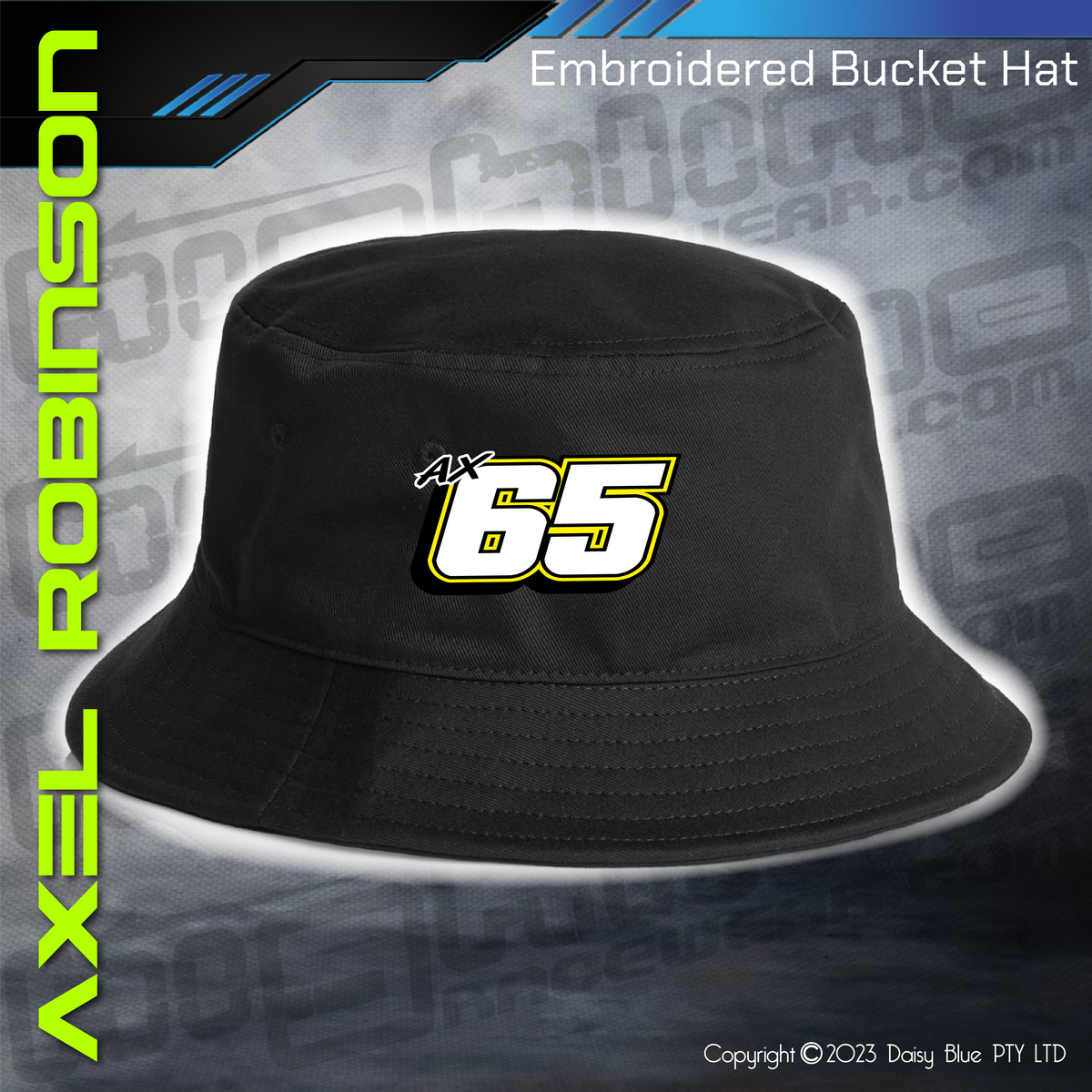 Embroidered Bucket Hat - Axel Robinson – Highline Racewear