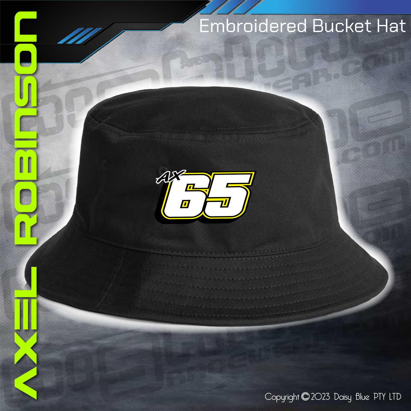 Embroidered Bucket Hat - Axel Robinson