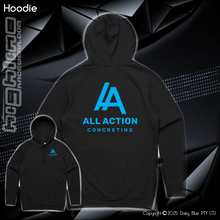 Load image into Gallery viewer, Hoodie - All Action Concreting
