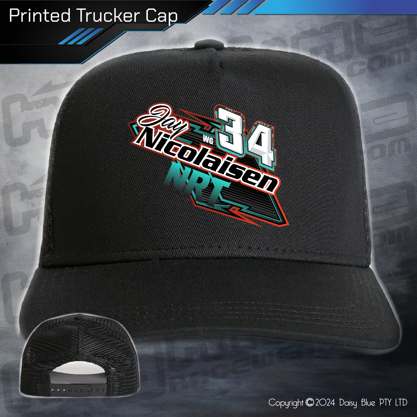 Printed Trucker Cap - Jay Nicolaisen