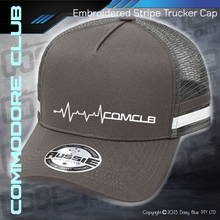 Load image into Gallery viewer, STRIPE Trucker Cap - CC Heartbeat
