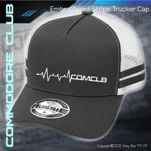 Load image into Gallery viewer, STRIPE Trucker Cap - CC Heartbeat
