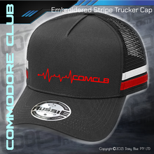 Load image into Gallery viewer, STRIPE Trucker Cap - CC Heartbeat
