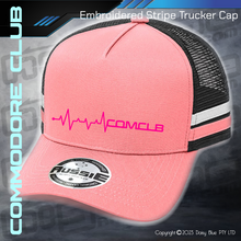 Load image into Gallery viewer, STRIPE Trucker Cap - CC Heartbeat
