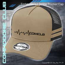 Load image into Gallery viewer, STRIPE Trucker Cap - CC Heartbeat
