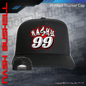 Printed Trucker Cap - NASH BUSHELL