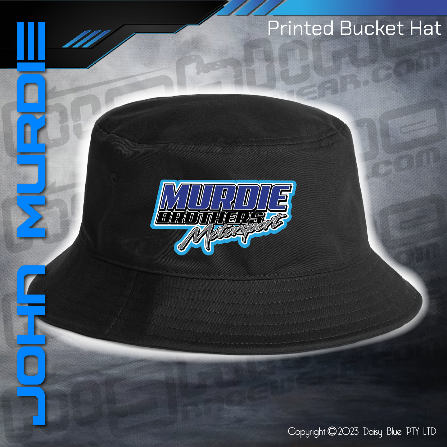 Printed Bucket Hat -Murdie Motorsport