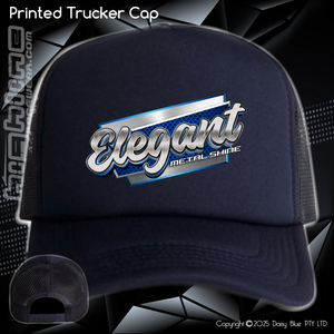 Printed Trucker Cap - Elegant Metal Shine