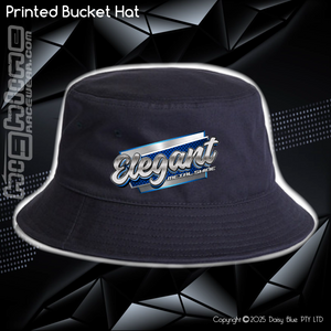 Printed Bucket Hat - Elegant Metal Shine