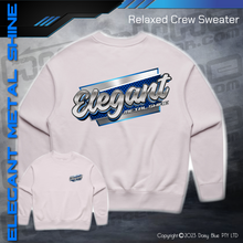 Load image into Gallery viewer, Relaxed Crew Sweater - Elegant Metal Shine
