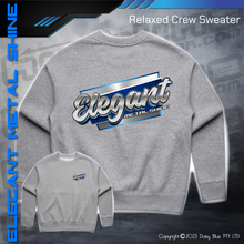 Load image into Gallery viewer, Relaxed Crew Sweater - Elegant Metal Shine
