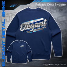 Load image into Gallery viewer, Relaxed Crew Sweater - Elegant Metal Shine

