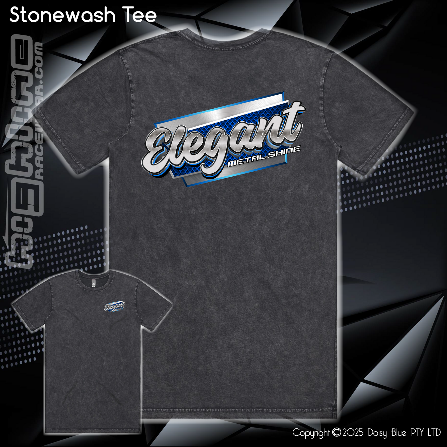 Stonewash Tee - Elegant Metal Shine
