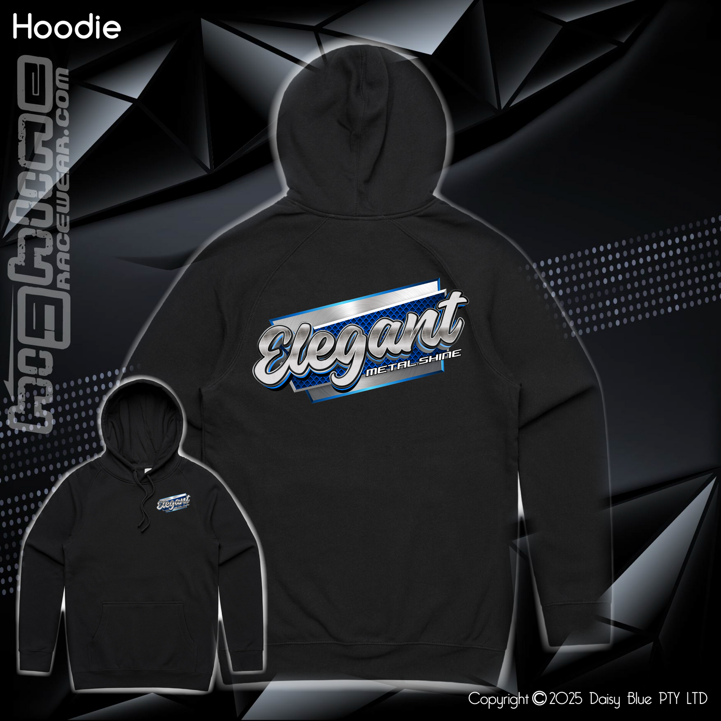 Hoodie - Elegant Metal Shine