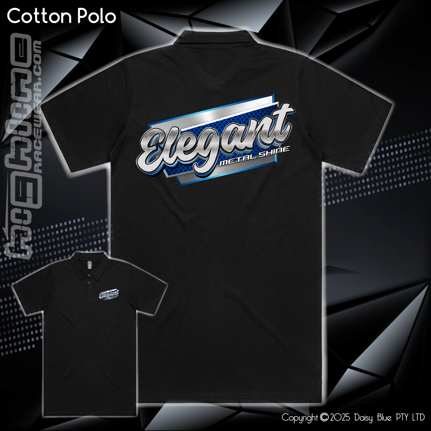 Cotton Polo - Elegant Metal Shine