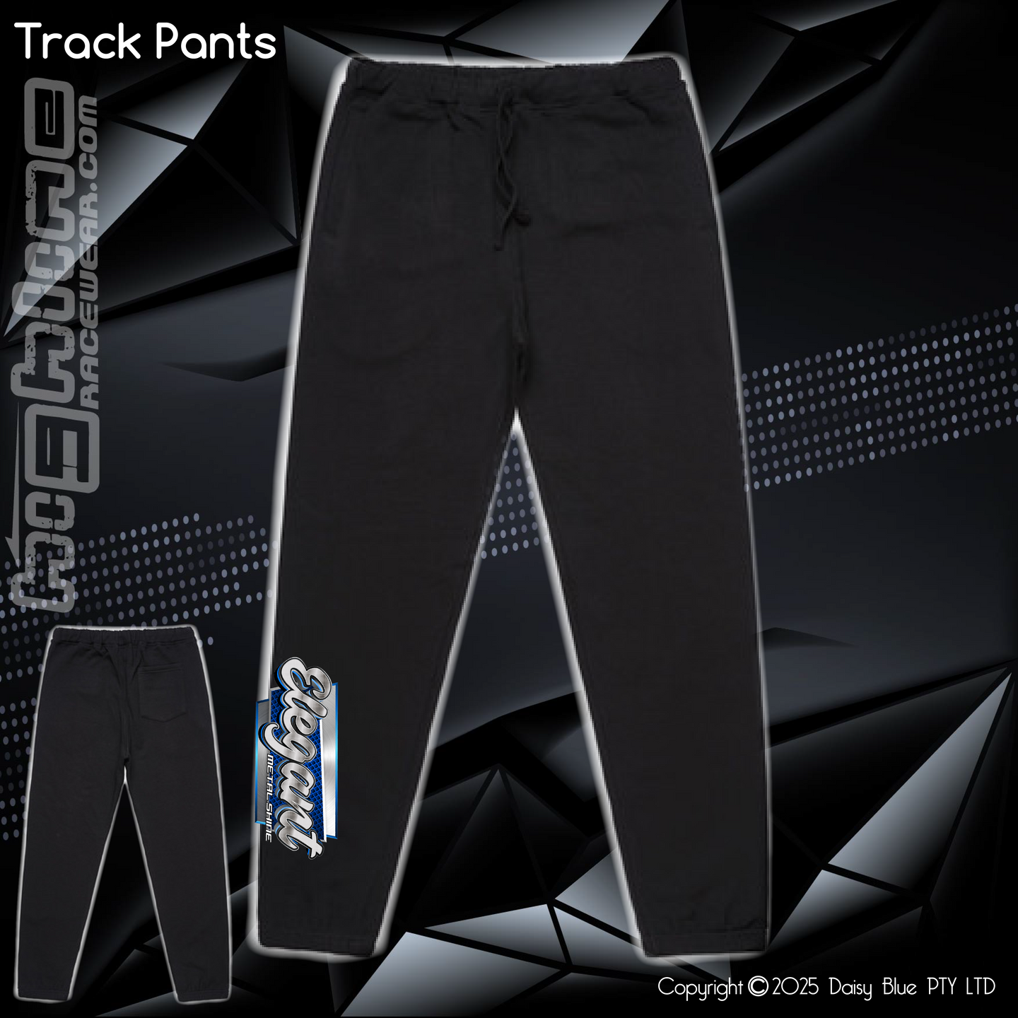 Track Pants - Elegant Metal Shine