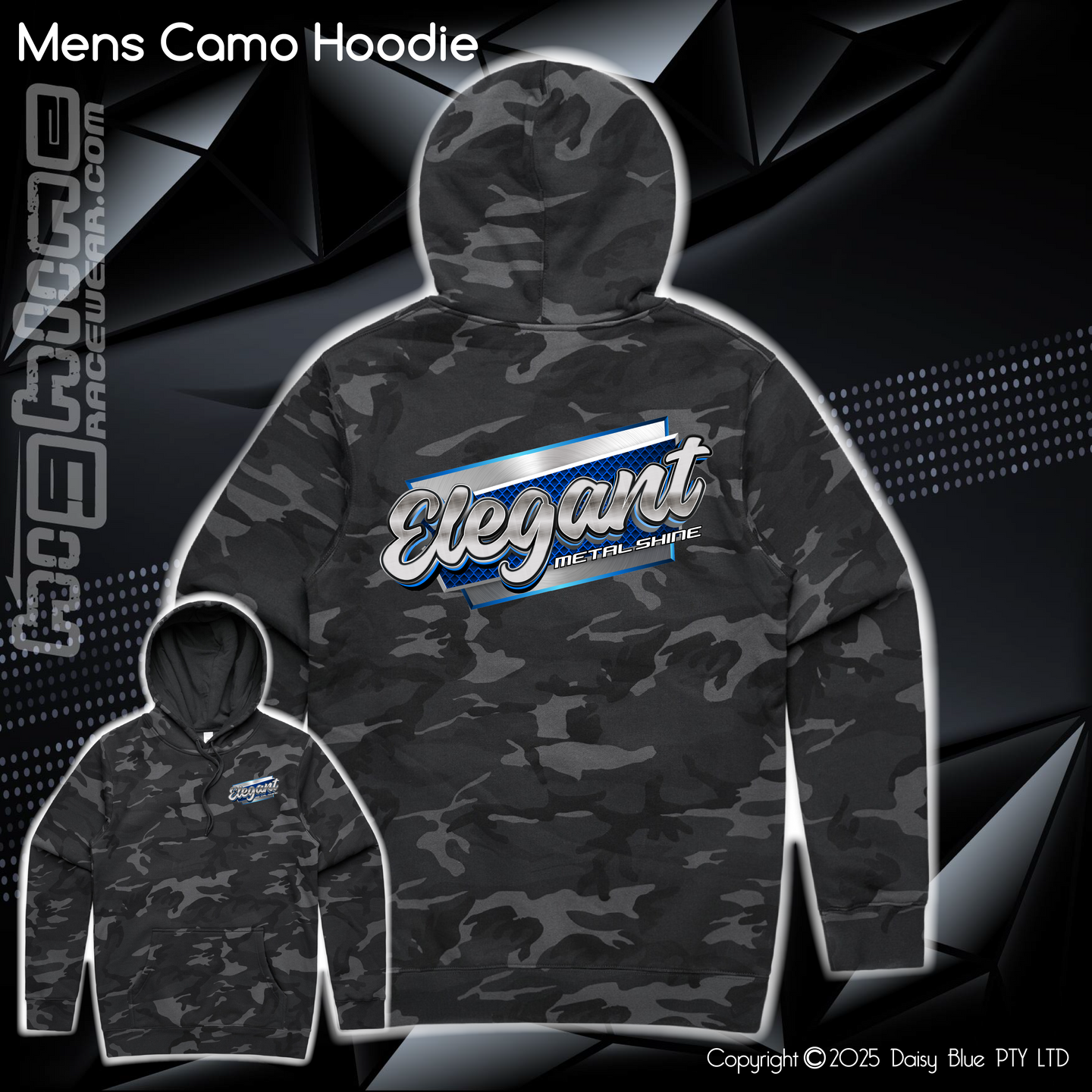 Camo Hoodie - Elegant Metal Shine
