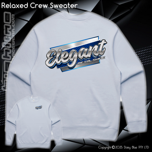 Relaxed Crew Sweater - Elegant Metal Shine