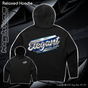 Relaxed Hoodie - Elegant Metal Shine