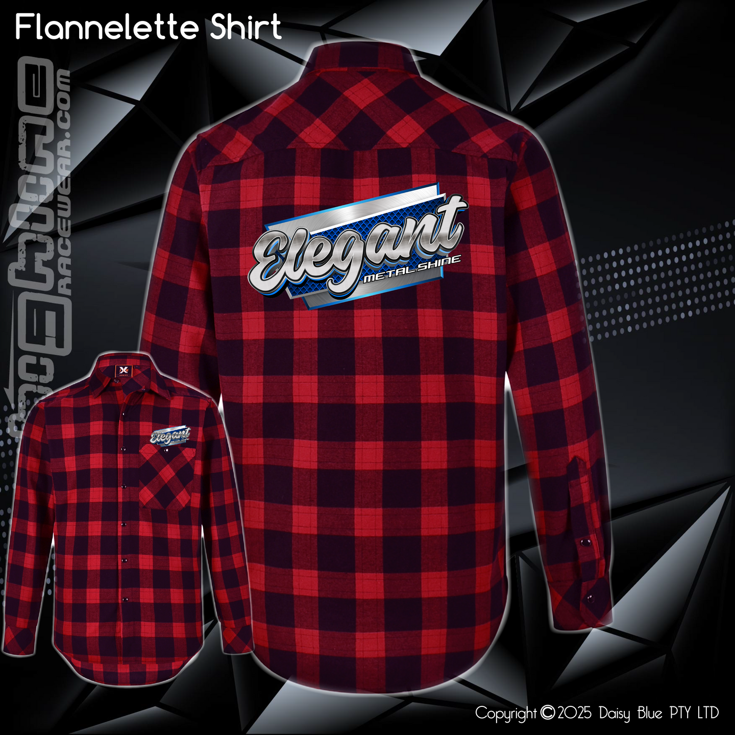 Flannelette Shirt - Elegant Metal Shine