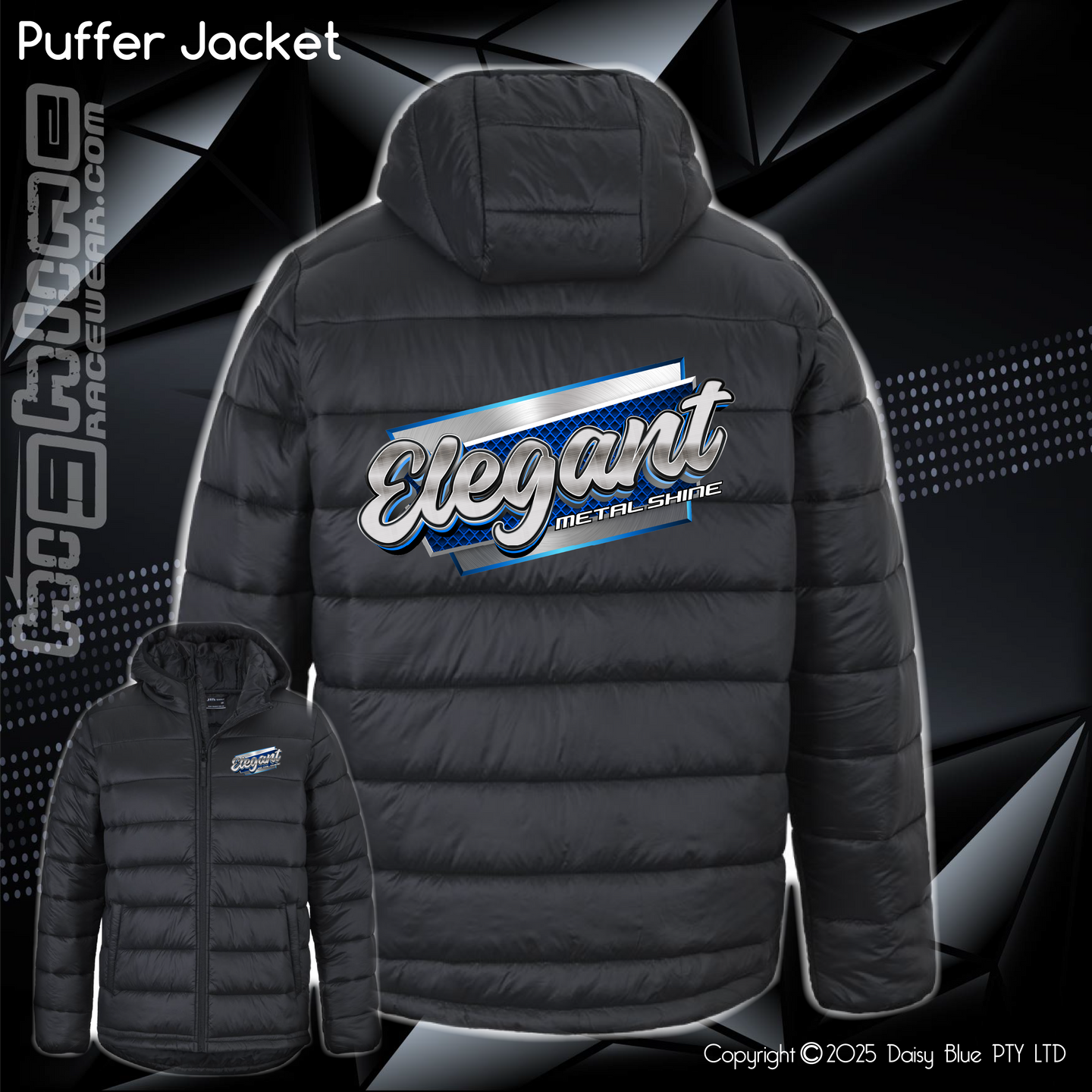 Puffer Jacket - Elegant Metal Shine