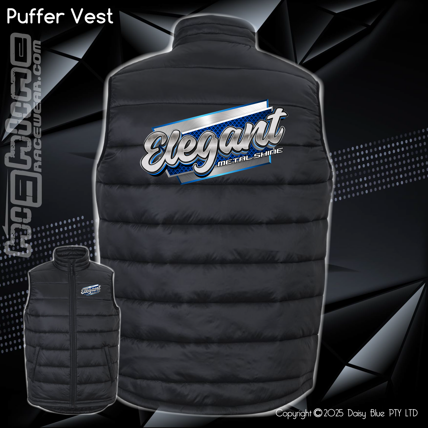 Puffer Vest - Elegant Metal Shine