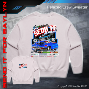 Relaxed Crew Sweater - LET'S SEND IT FOR BAYLYN