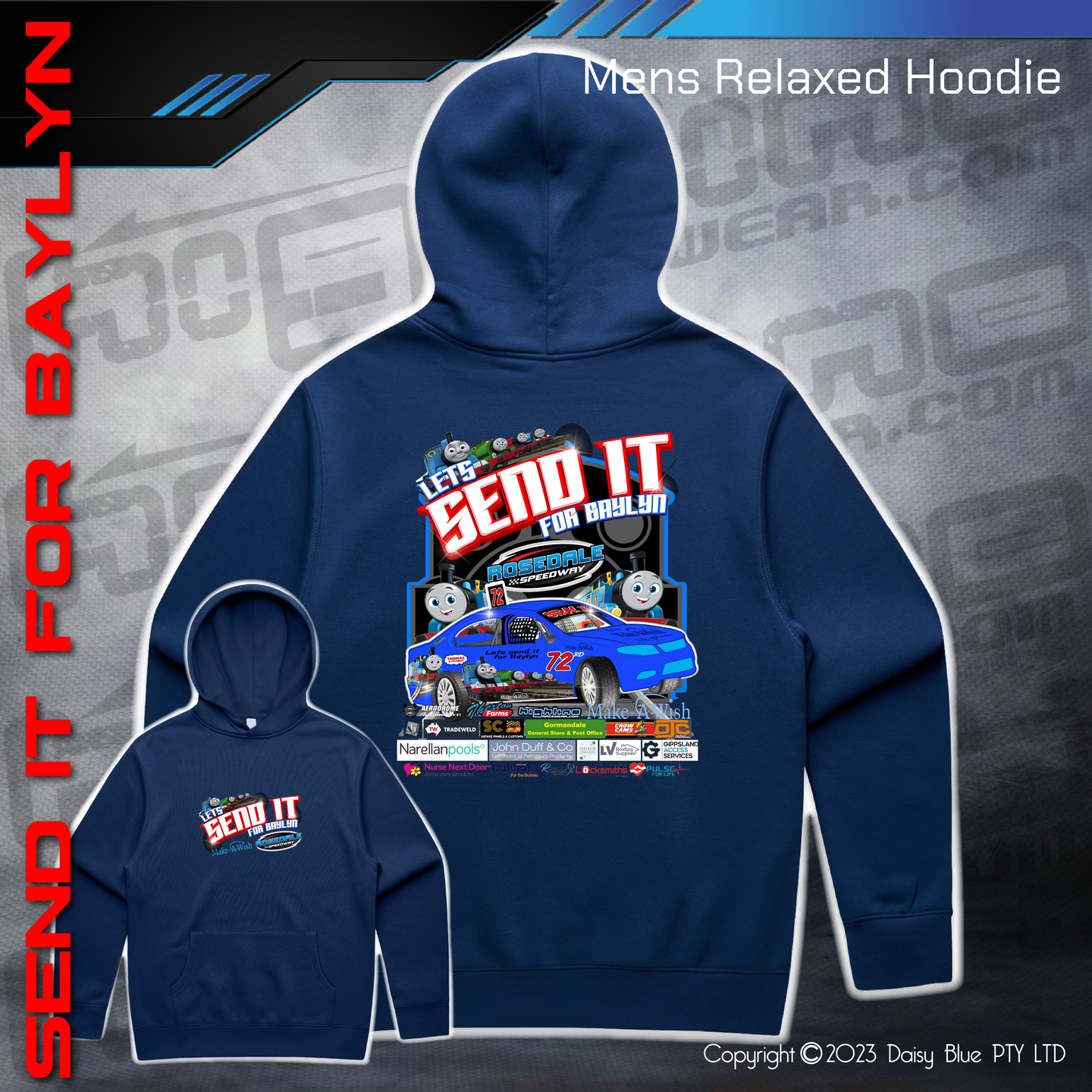 Relaxed Hoodie -  LET'S SEND IT FOR BAYLYN