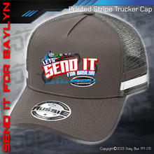 Load image into Gallery viewer, STRIPE Trucker Cap - LET&#39;S SEND IT FOR BAYLYN
