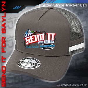 STRIPE Trucker Cap - LET'S SEND IT FOR BAYLYN