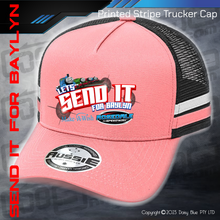 Load image into Gallery viewer, STRIPE Trucker Cap - LET&#39;S SEND IT FOR BAYLYN
