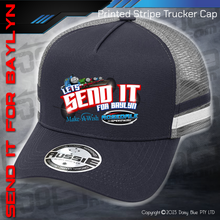 Load image into Gallery viewer, STRIPE Trucker Cap - LET&#39;S SEND IT FOR BAYLYN

