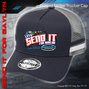 STRIPE Trucker Cap - LET'S SEND IT FOR BAYLYN