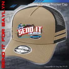 Load image into Gallery viewer, STRIPE Trucker Cap - LET&#39;S SEND IT FOR BAYLYN
