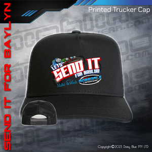 Printed Trucker Cap - LET'S SEND IT FOR BAYLYN