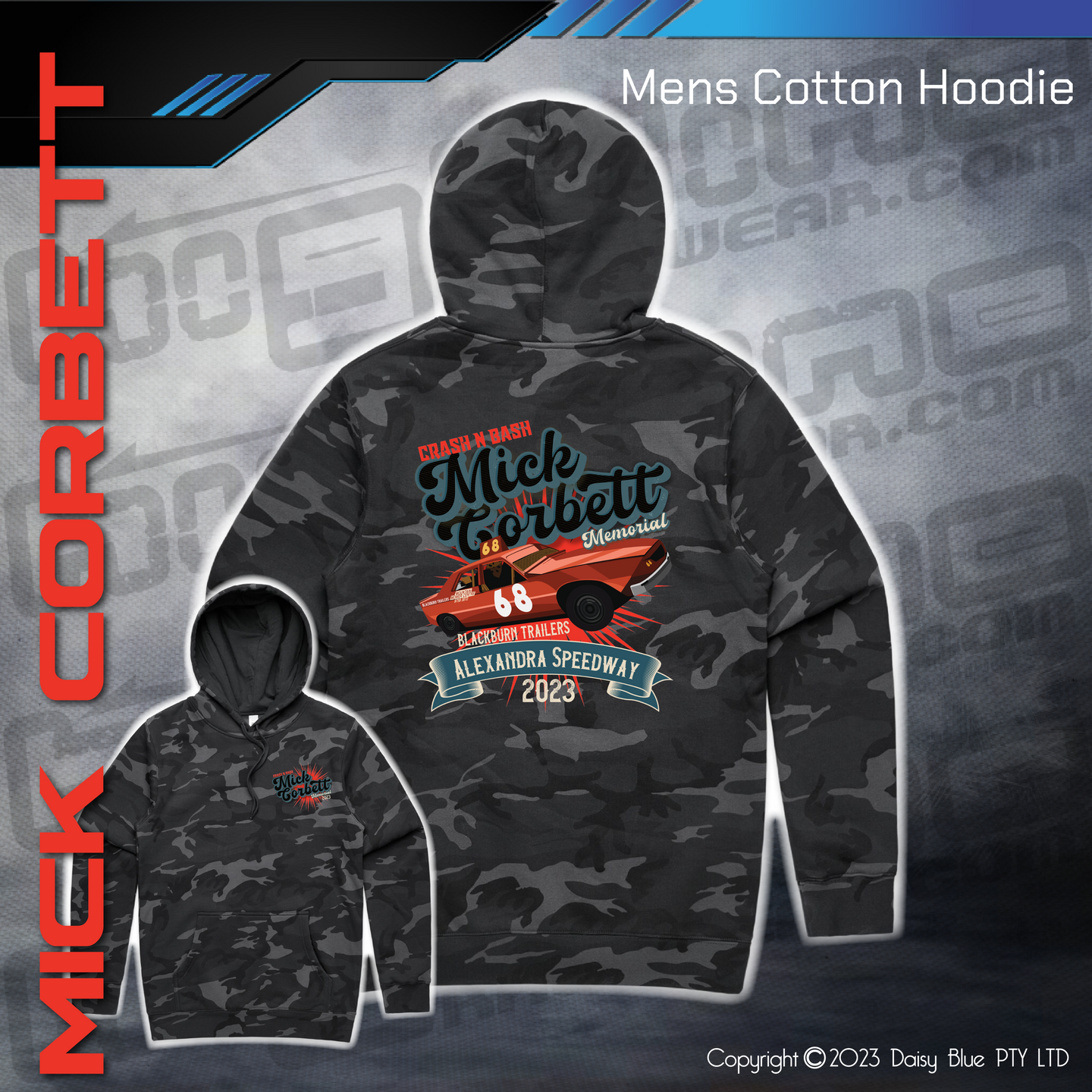 Camo Hoodie - Mick Corbett Memorial