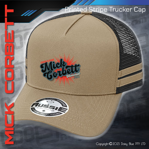STRIPE Trucker Cap - Mick Corbett Memorial