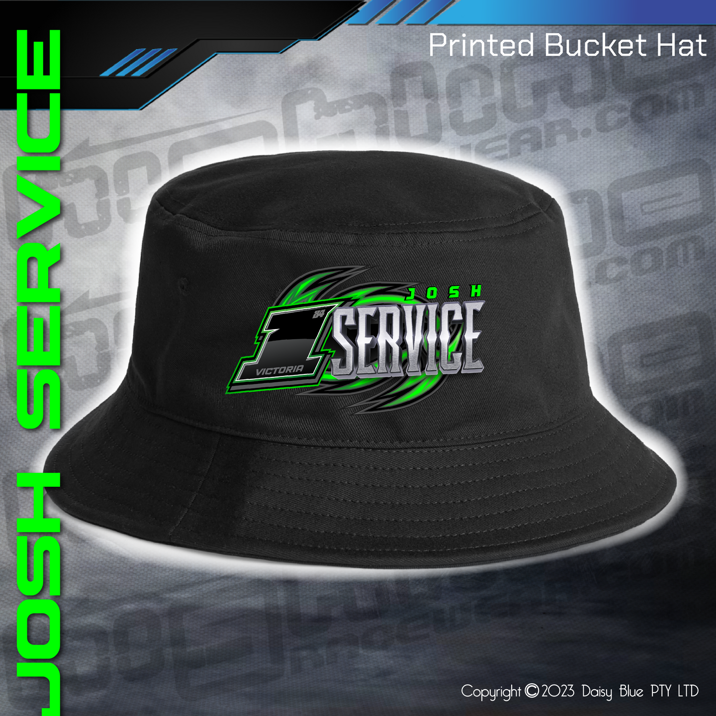 Printed Bucket Hat -  Josh Service