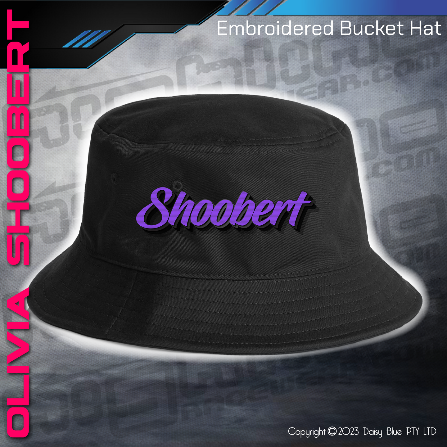 Embroidered Bucket Hat - Olivia Shoobert