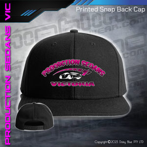 Printed Snap Back CAP -  Production Sedans  Victoria