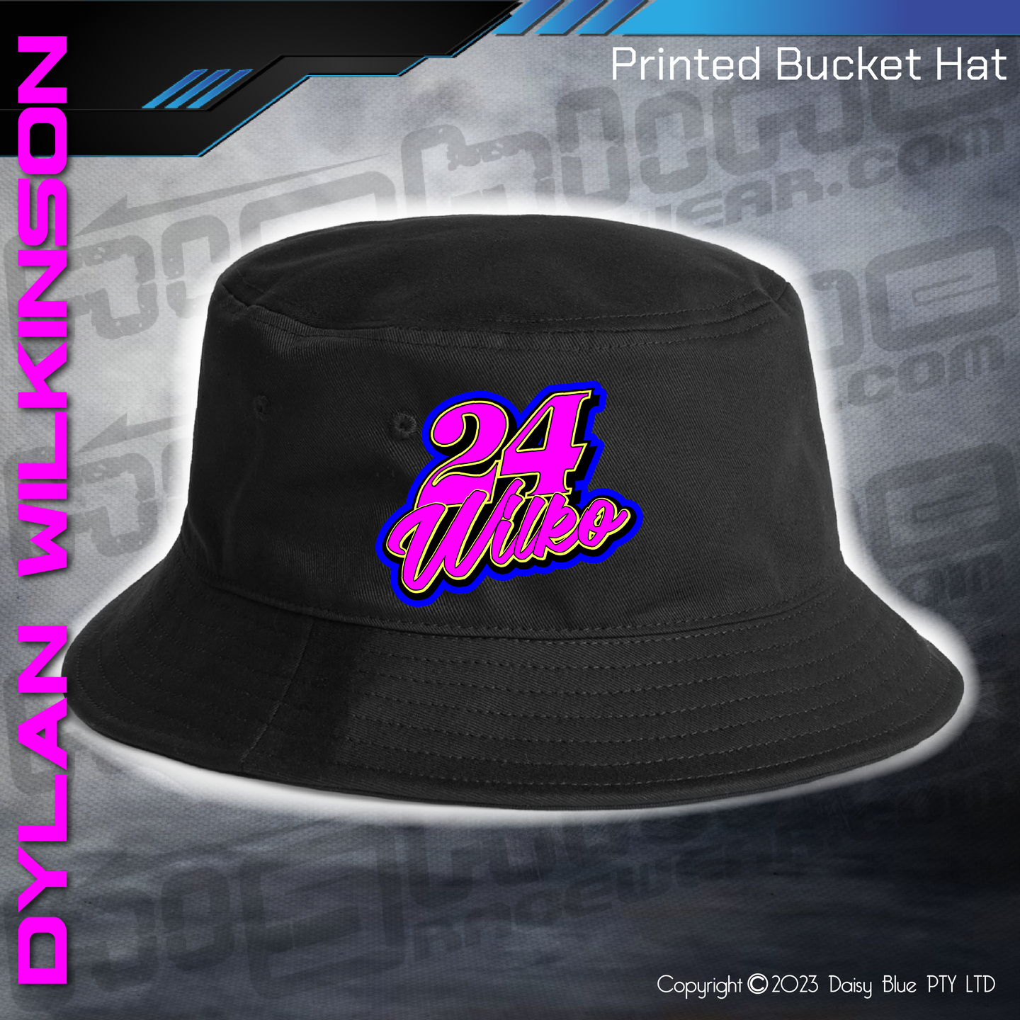 Printed Bucket Hat -  Dylan Wilkinson