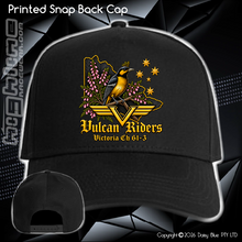 Load image into Gallery viewer, Printed Snap Back CAP - Vulcan Riders 2026
