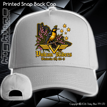 Load image into Gallery viewer, Printed Snap Back CAP - Vulcan Riders 2026
