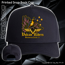 Load image into Gallery viewer, Printed Snap Back CAP - Vulcan Riders 2026
