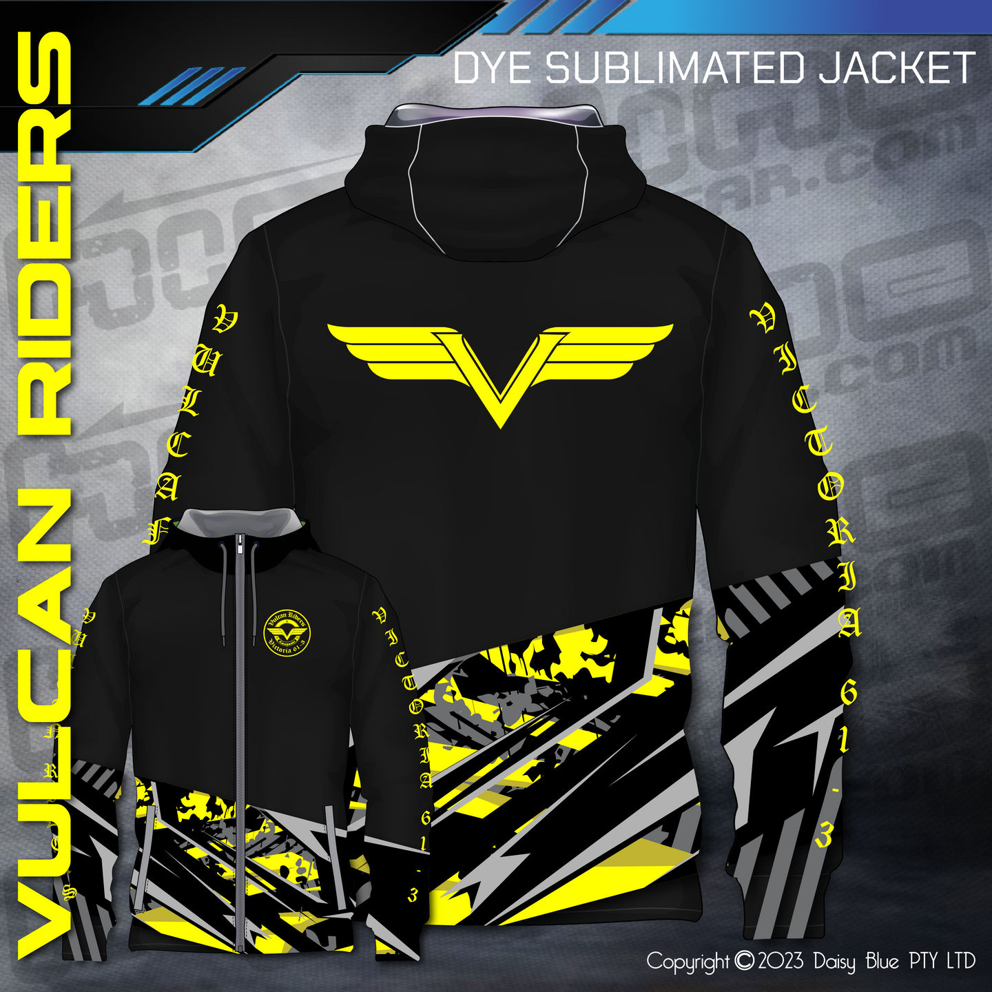Winter Jacket - Vulcan Riders Association Victoria