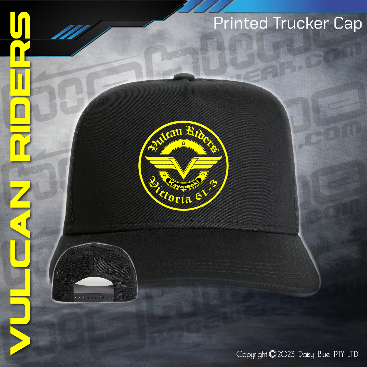 Embroidered Trucker Cap - Vulcan Riders Association Victoria